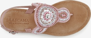 LASCANA Teenslipper in Bruin