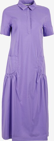 HELMIDGE Shirt Dress in Purple: front