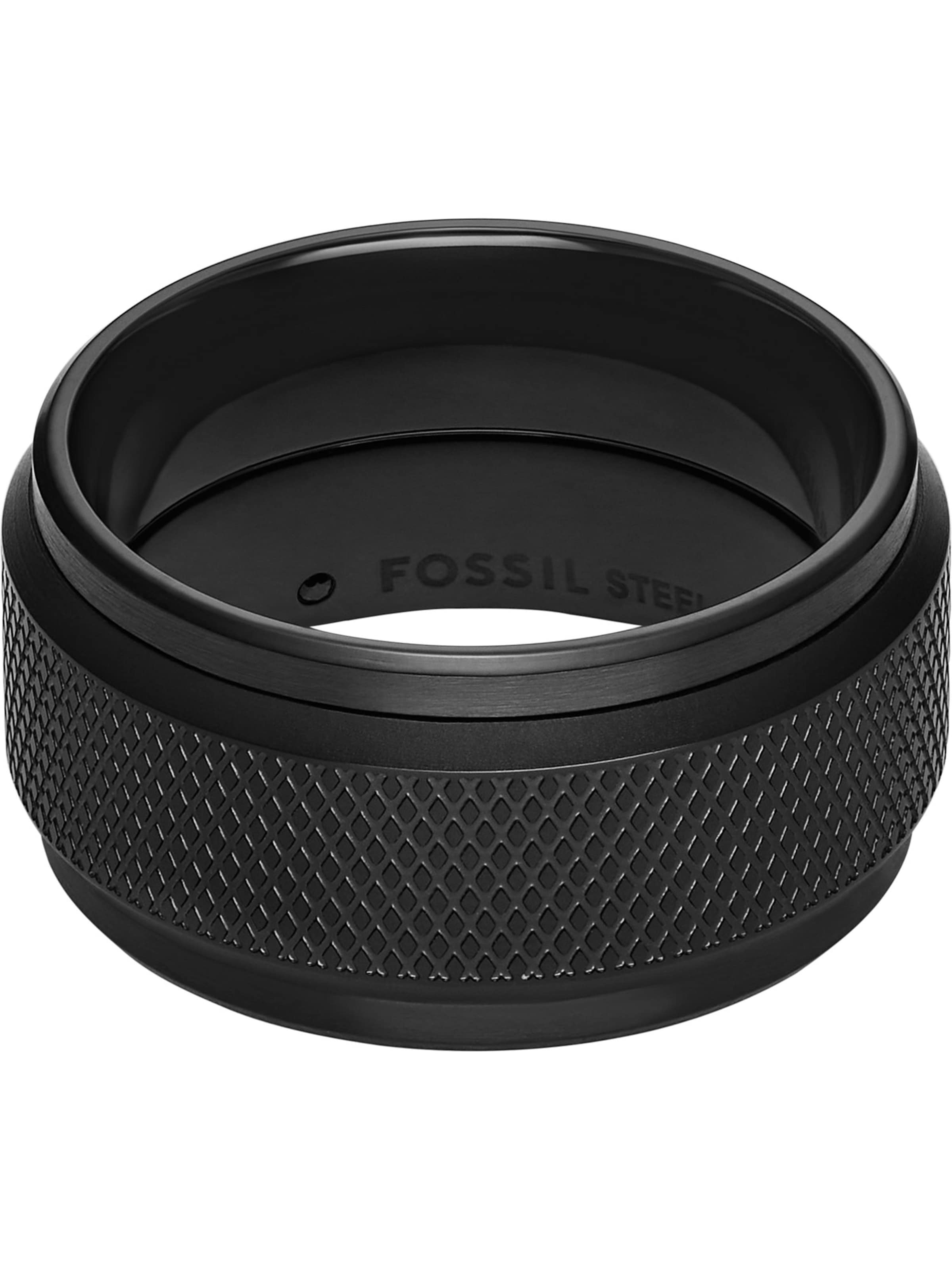 Bague 'Knox' FOSSIL en noir