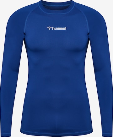 T-Shirt fonctionnel Hummel en bleu : devant