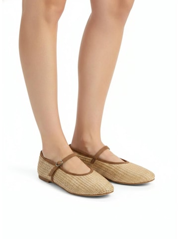 Flarelle - Bailarinas con hebilla 'Carlotta' en beige