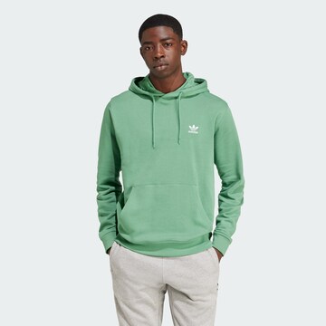 Sweat-shirt 'Trefoil Essential' ADIDAS ORIGINALS en vert : devant
