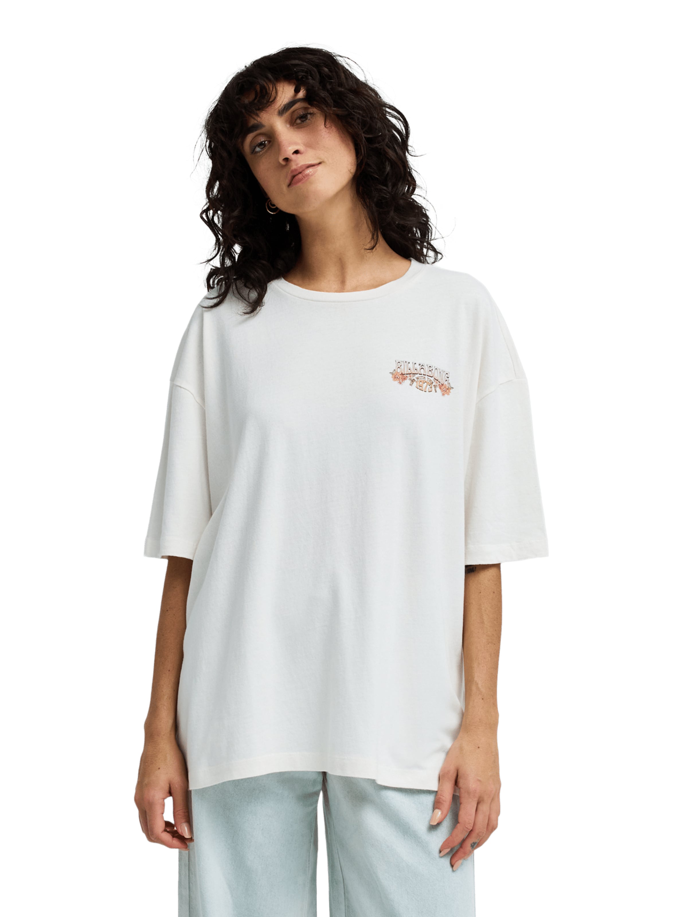 BILLABONG Oversized Shirt 'Waterfall' in White: front