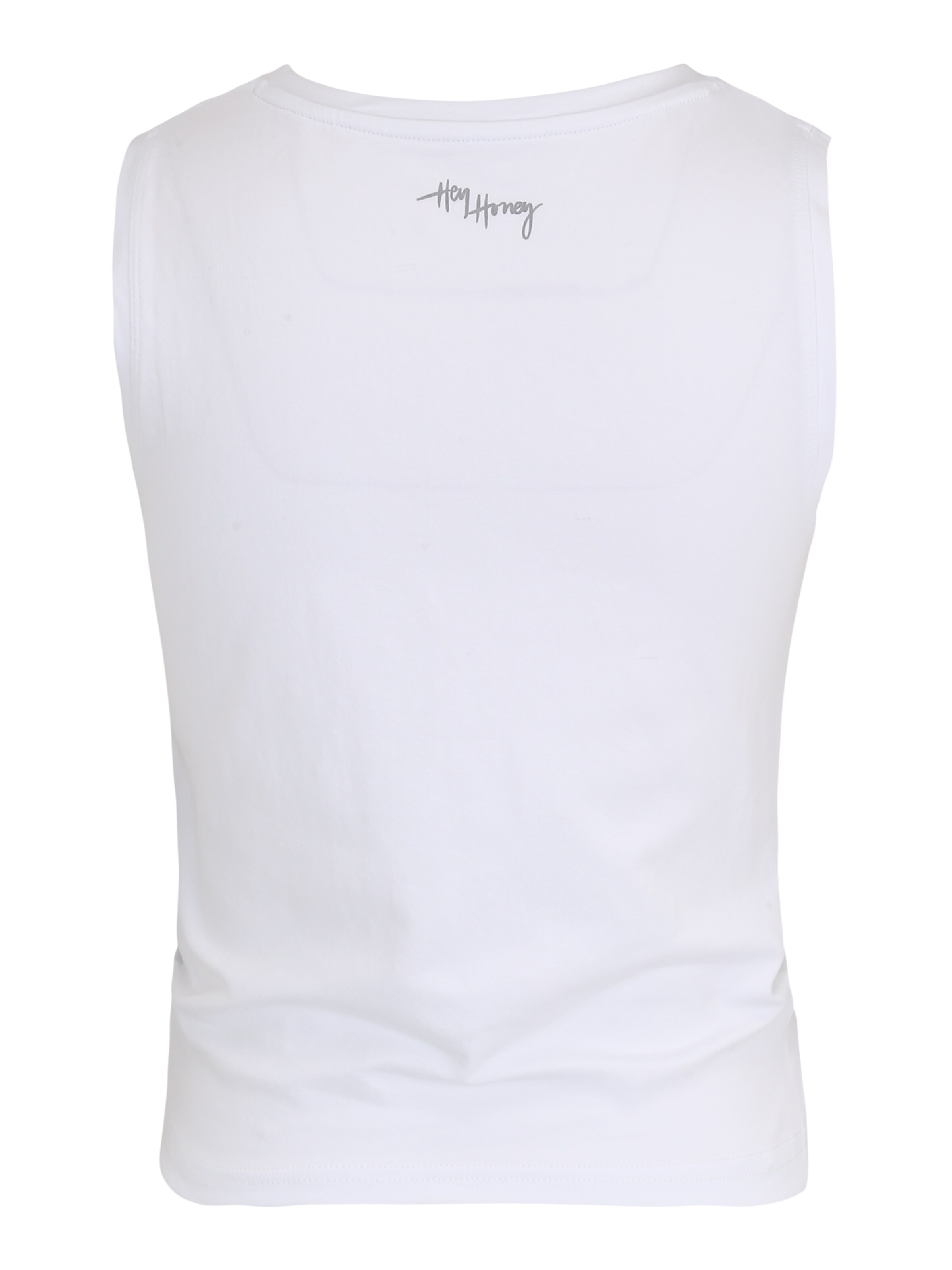 Hey Honey - Top deportivo en blanco