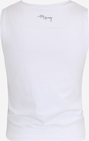 Hey Honey Sports Top in White