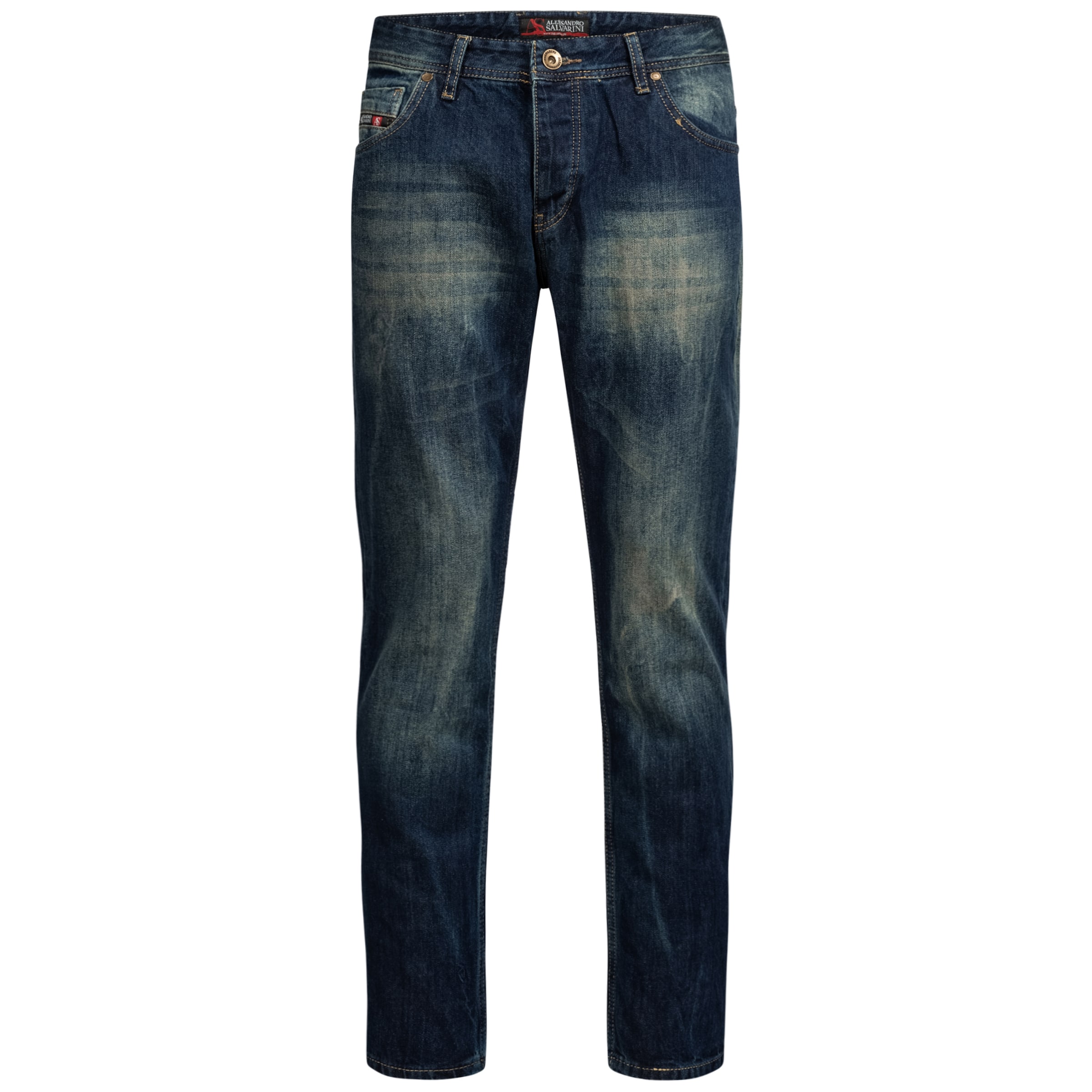 Alessandro Salvarini Regular Jeans in Blau: Vorderseite