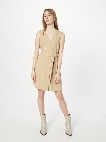 Robe-chemise 'MYMILO' VERO MODA en beige : devant