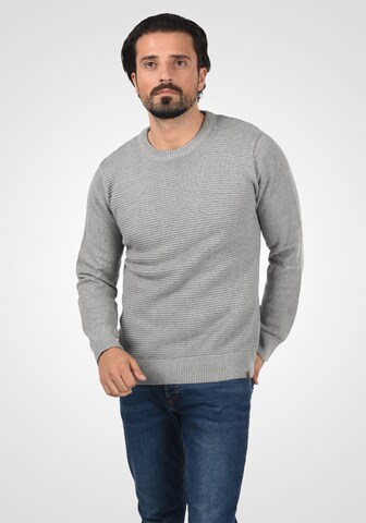 INDICODE JEANS Sweater 'Ricardo' in Grey: front
