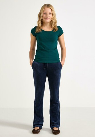 Lindex - regular Pantalón en azul