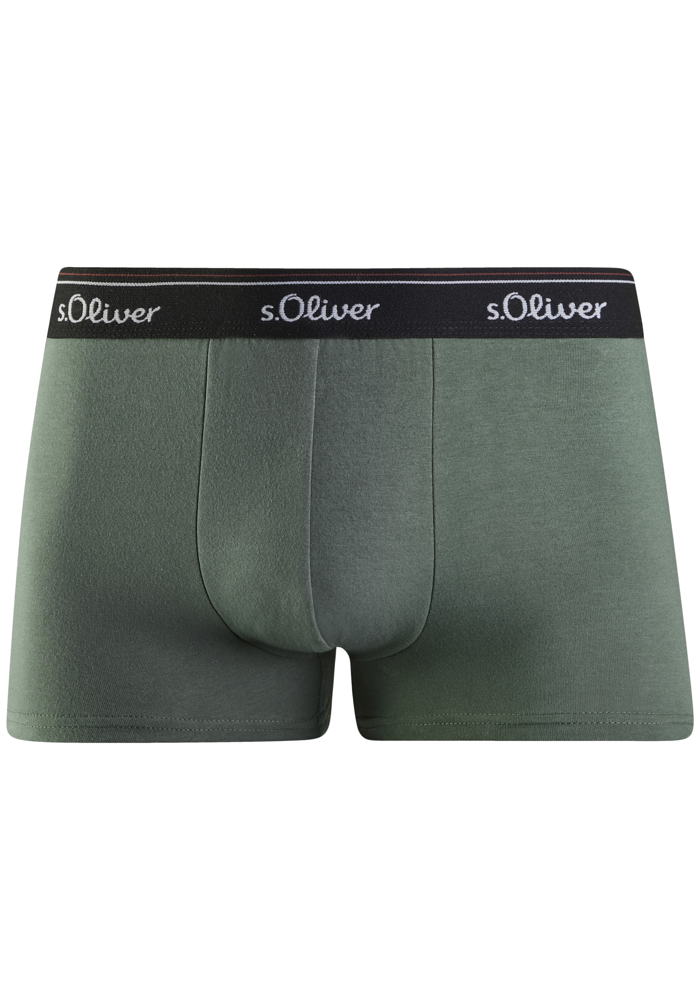 s.Oliver Bokserid S suuruses tumehall / oliiv / must / valge, Tootevaade