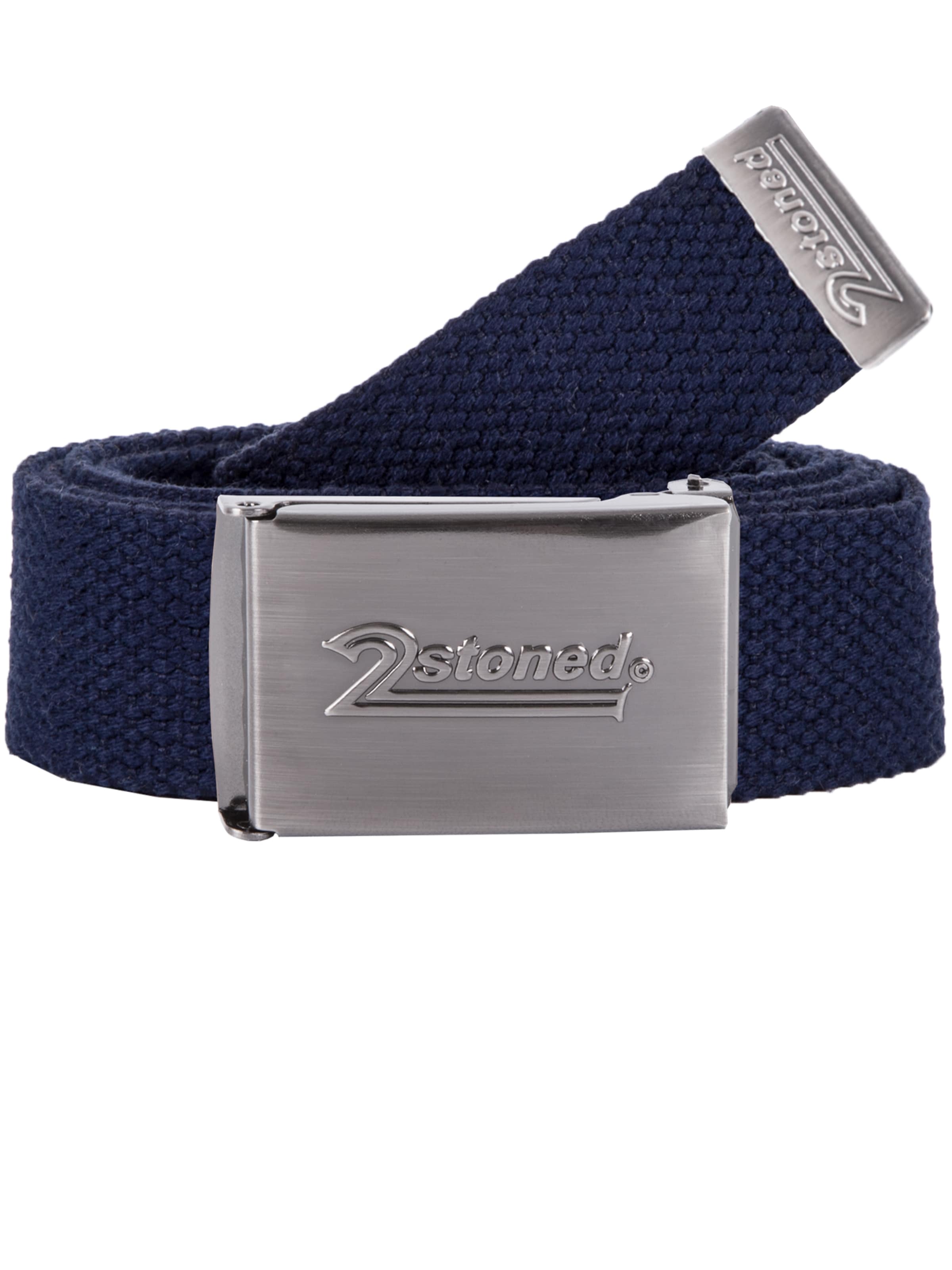 2Stoned Belt 'Small SPEED Matt' in Blue: front