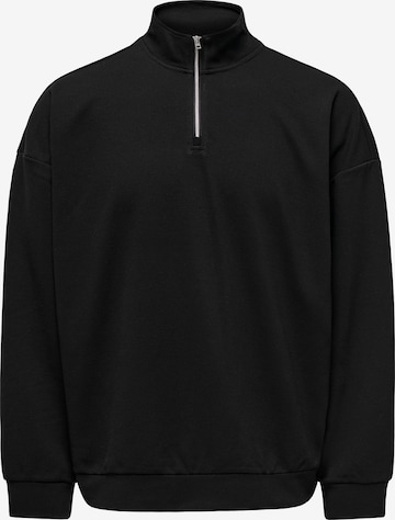 Sweat-shirt 'ONSNEWKODYL' Only & Sons en noir : devant