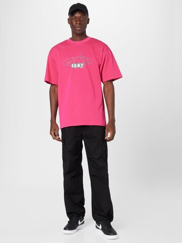 Maglietta 'CLOVEN TONGUES' di Grimey in rosa