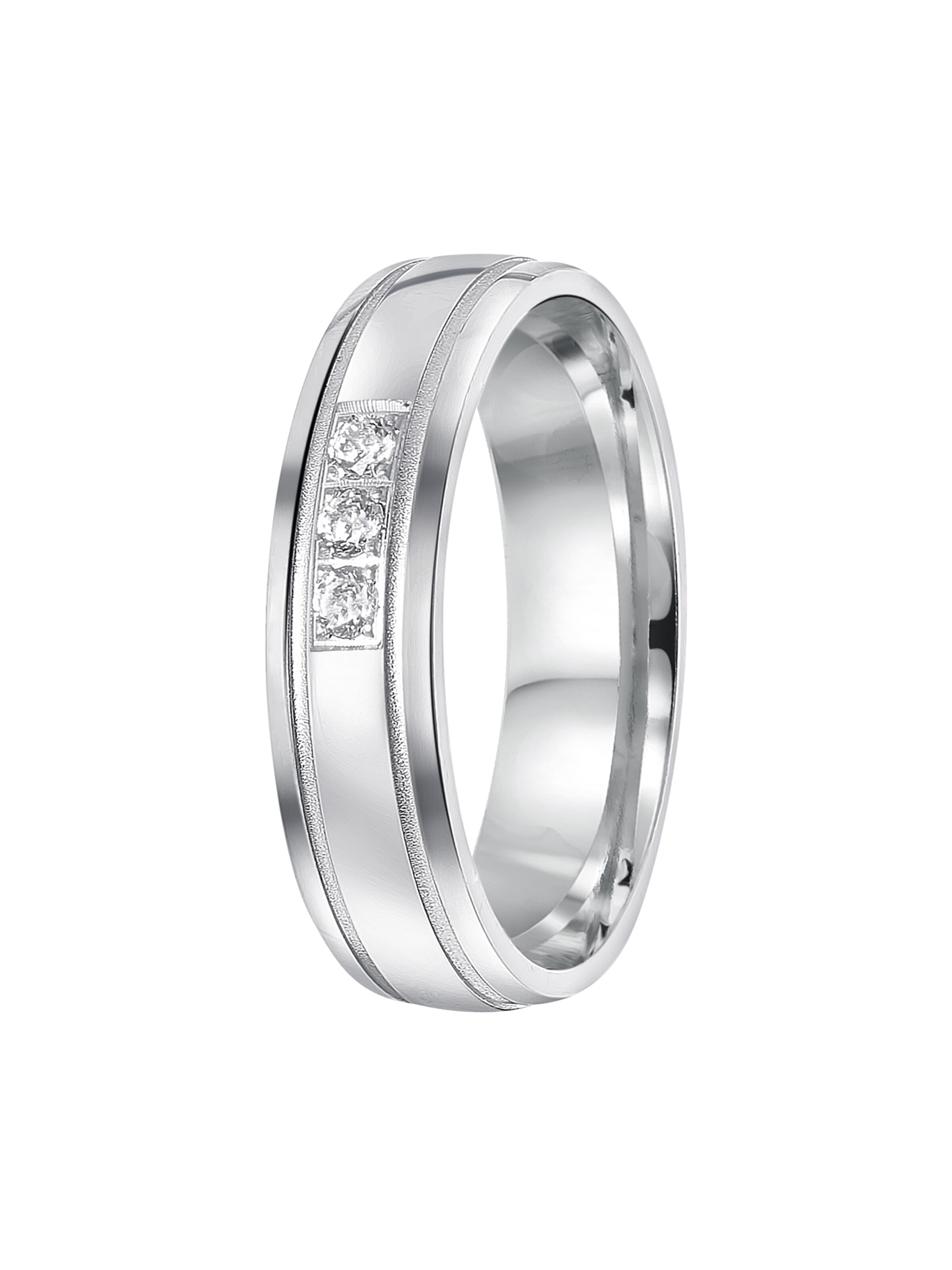 Lucardi Ring in Zilver: voorkant