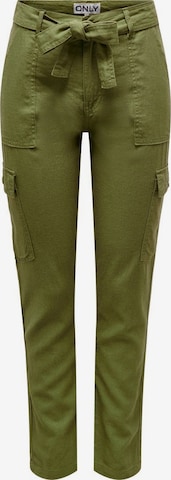 ONLY Regular Cargo Pants in Green: front
