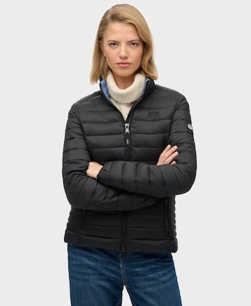 Superdry & Co Tussenjas in Zwart: voorkant