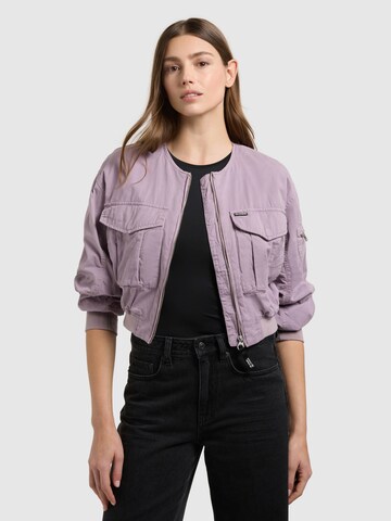 Veste mi-saison 'Romy' khujo en violet : devant