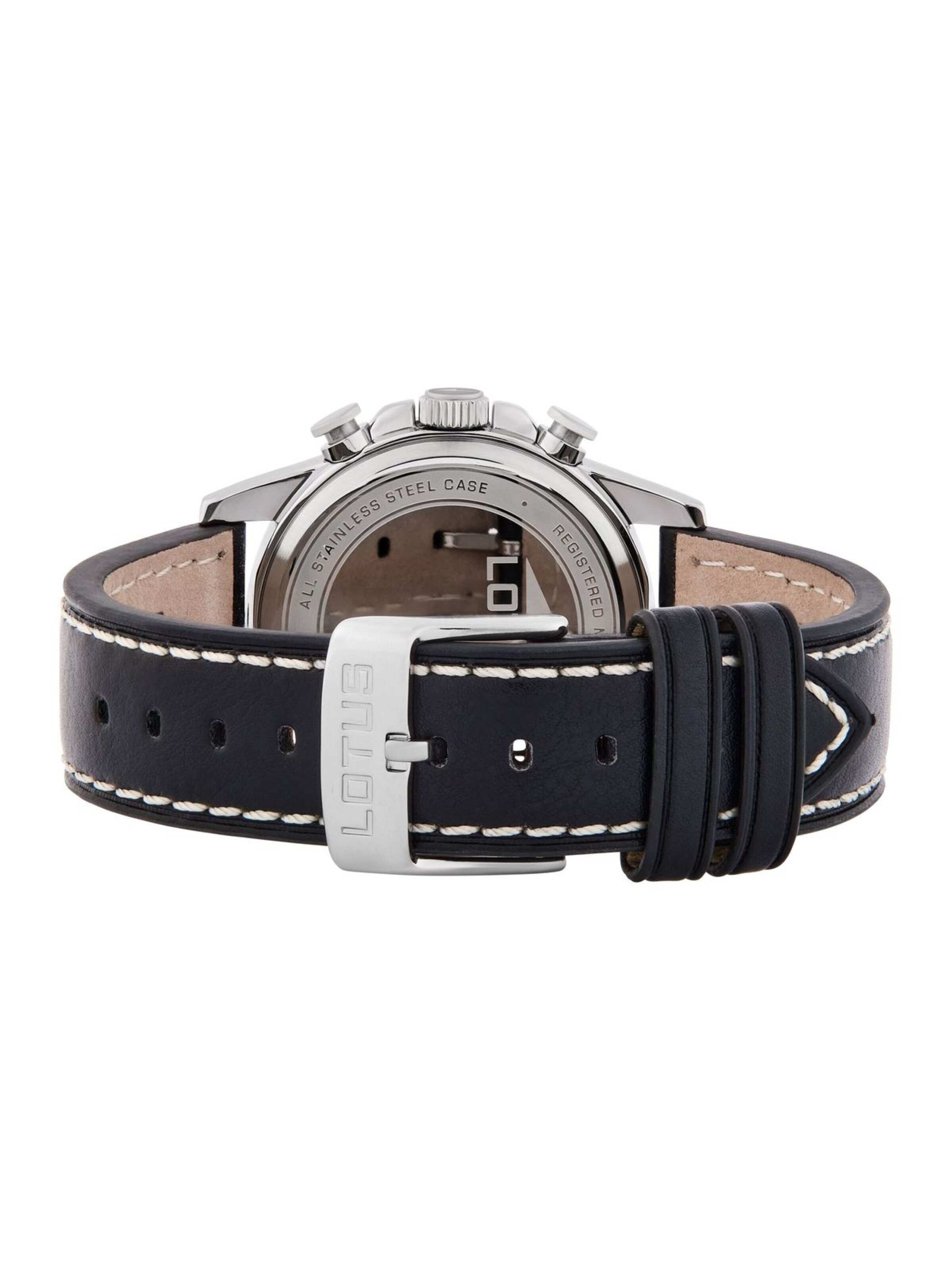 Lotus Analoog horloge in Zwart