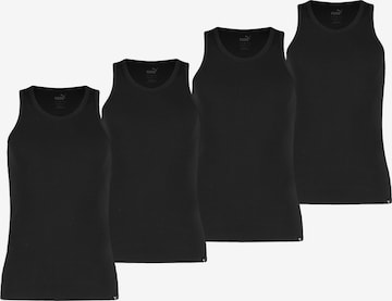 PUMA - Camiseta térmica en negro: frente