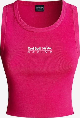 Tops en tricot 'Red Bull Racing x Pepe Jeans' Red Bull Racing x Pepe Jeans en rose : devant