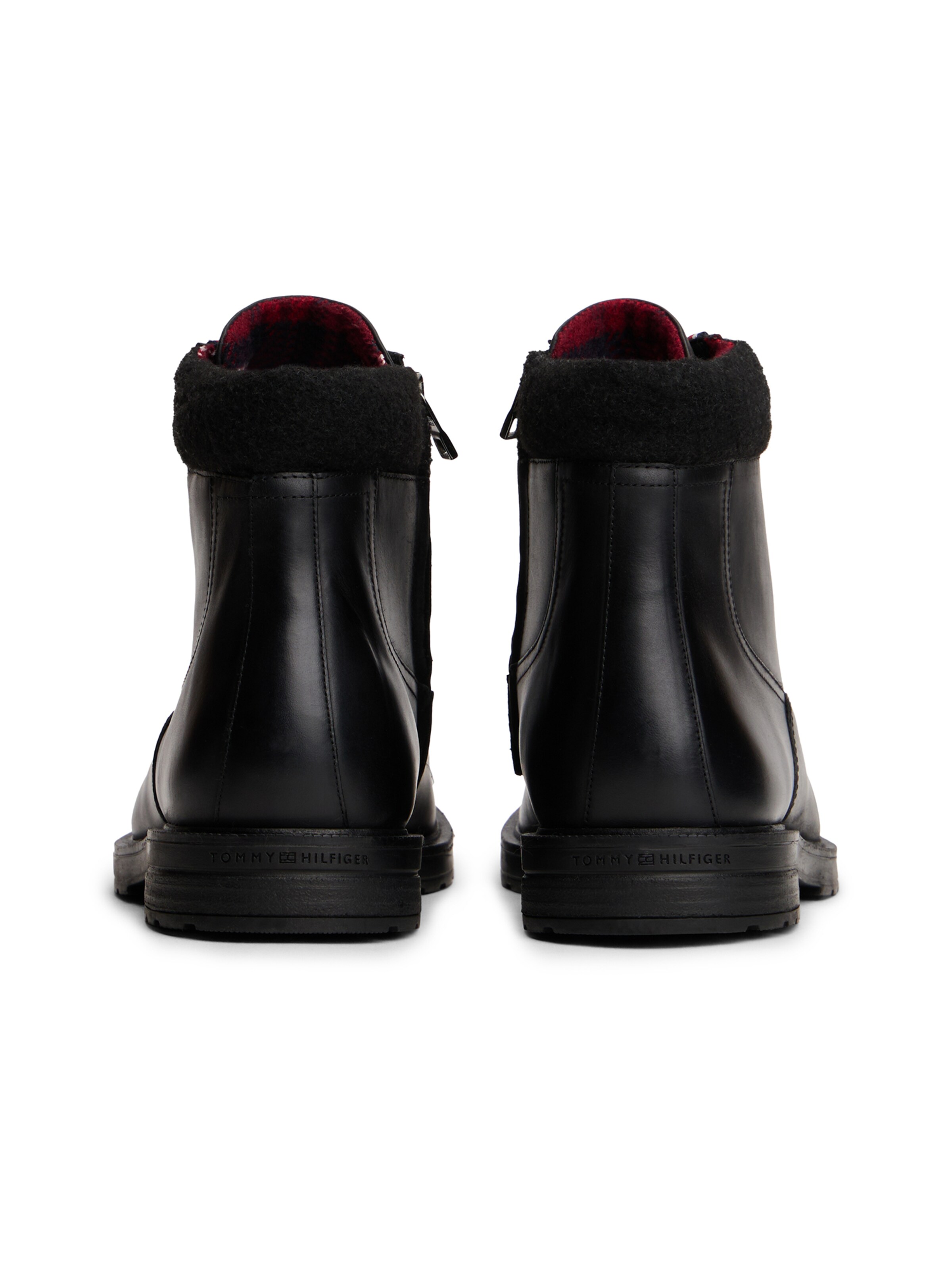 TOMMY HILFIGER Schnürboots in Schwarz