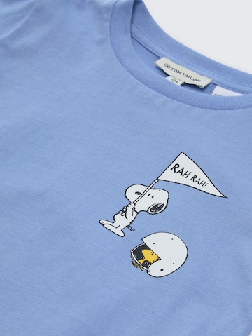 TOM TAILOR Koszulka 'Peanuts' w kolorze niebieski