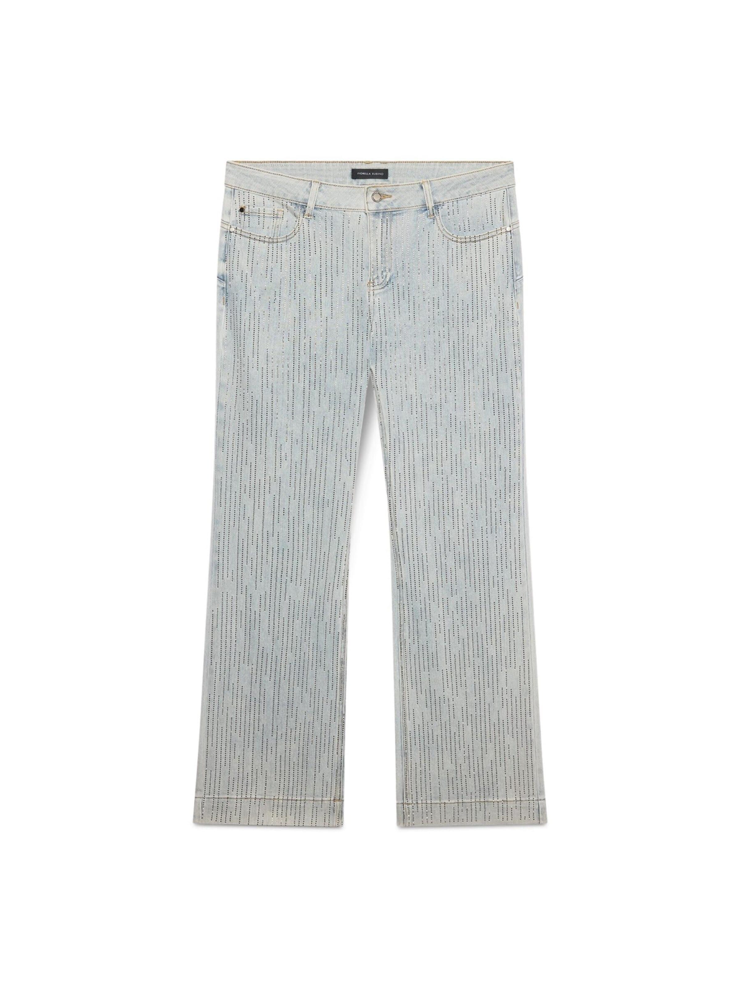 Fiorella Rubino Flared Jeans in Blue: front