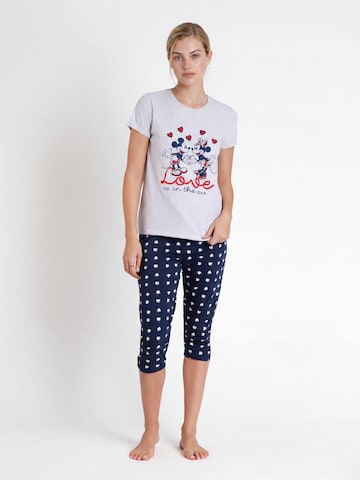 DISNEY - Pijama 'Love is in the Air' en azul: frente