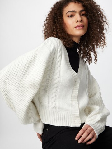 Gina Tricot Knit cardigan 'Callie' in White