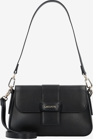 LACOSTE - Mala de ombro em preto: frente
