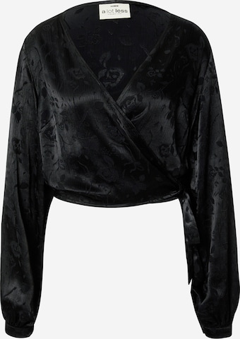 A LOT LESS - Blusa 'Paulina' em preto: frente