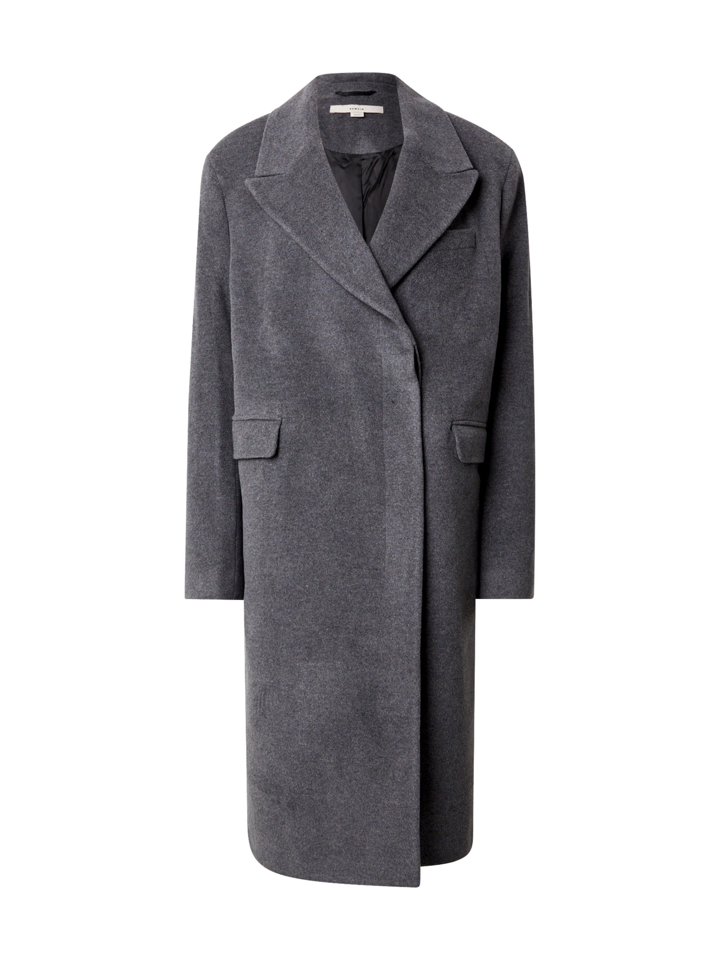 REMAIN Демисезонное пальто в Серый: спереди