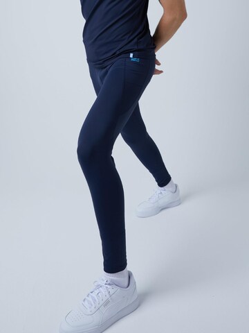 Coupe slim Pantalon de sport 'Long Running Tights' SPORTKIND en bleu