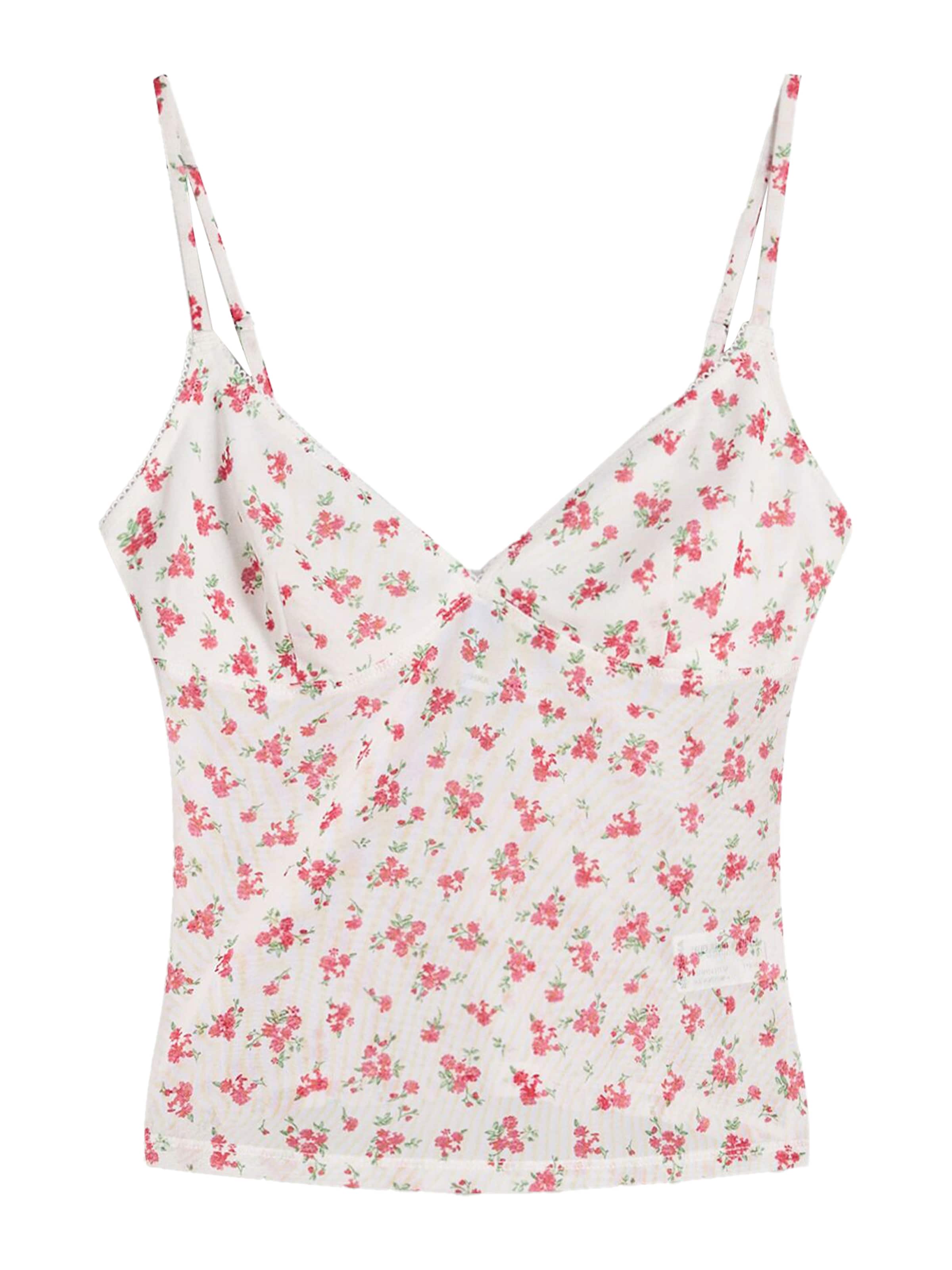 Bershka Top - Béžová: predná strana