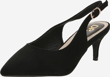 Dorothy Perkins Дамски обувки на ток с отворена пета в черно: отпред