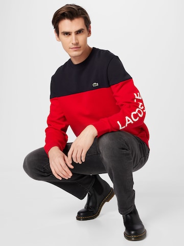 LACOSTE - Sweatshirt em vermelho