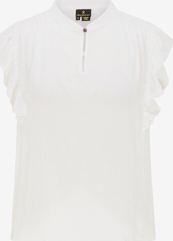 DreiMaster Klassik Blouse in White: front