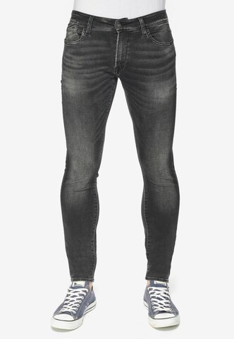 Le Temps Des Cerises Skinny Jeans in Black: front