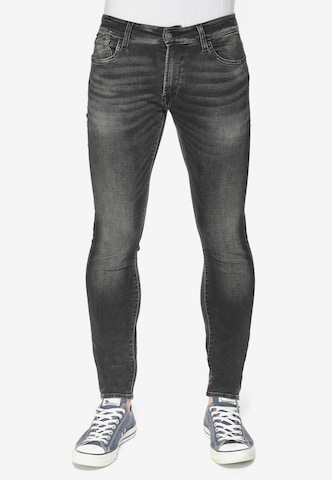 Le Temps Des Cerises Skinny Jeans in Black: front