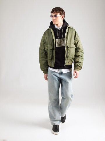 Felpa 'JJRAIN' di JACK & JONES in nero