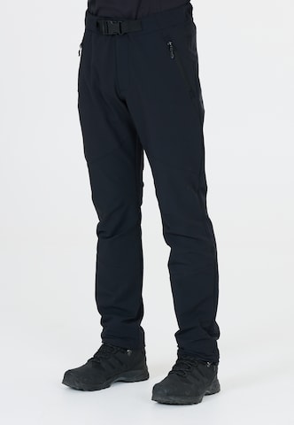 Whistler Regular Outdoor Pants 'Brooks' in Black: front