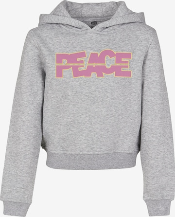 Mister Tee Regular fit Суичър 'Peace' в сиво: отпред