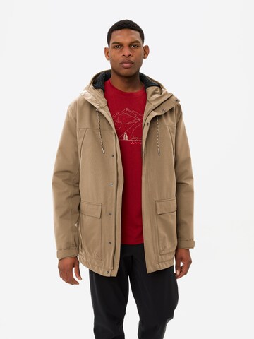 VAUDE Between-seasons parka 'Manukau III' in Beige: front