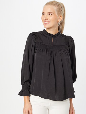 Cream Blouse 'Emily' in Black: front