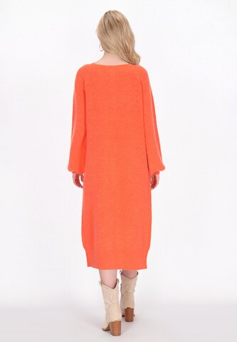 IZIA Gebreid vest in Oranje