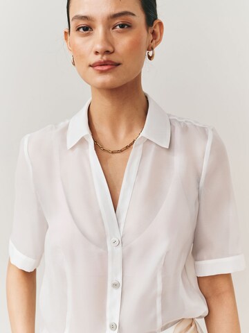 Next Bluse in Weiß