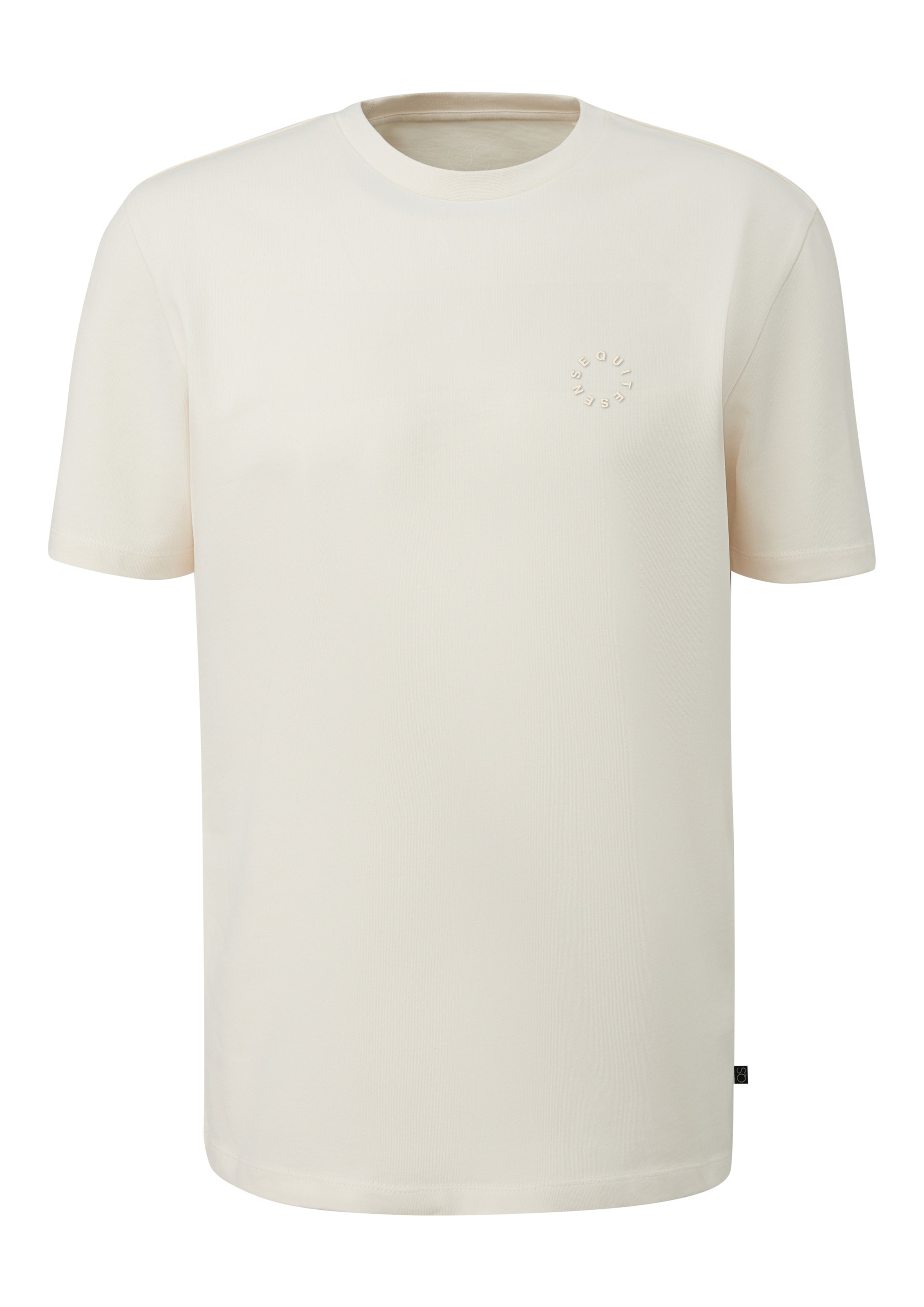 T-Shirt QS en beige : devant