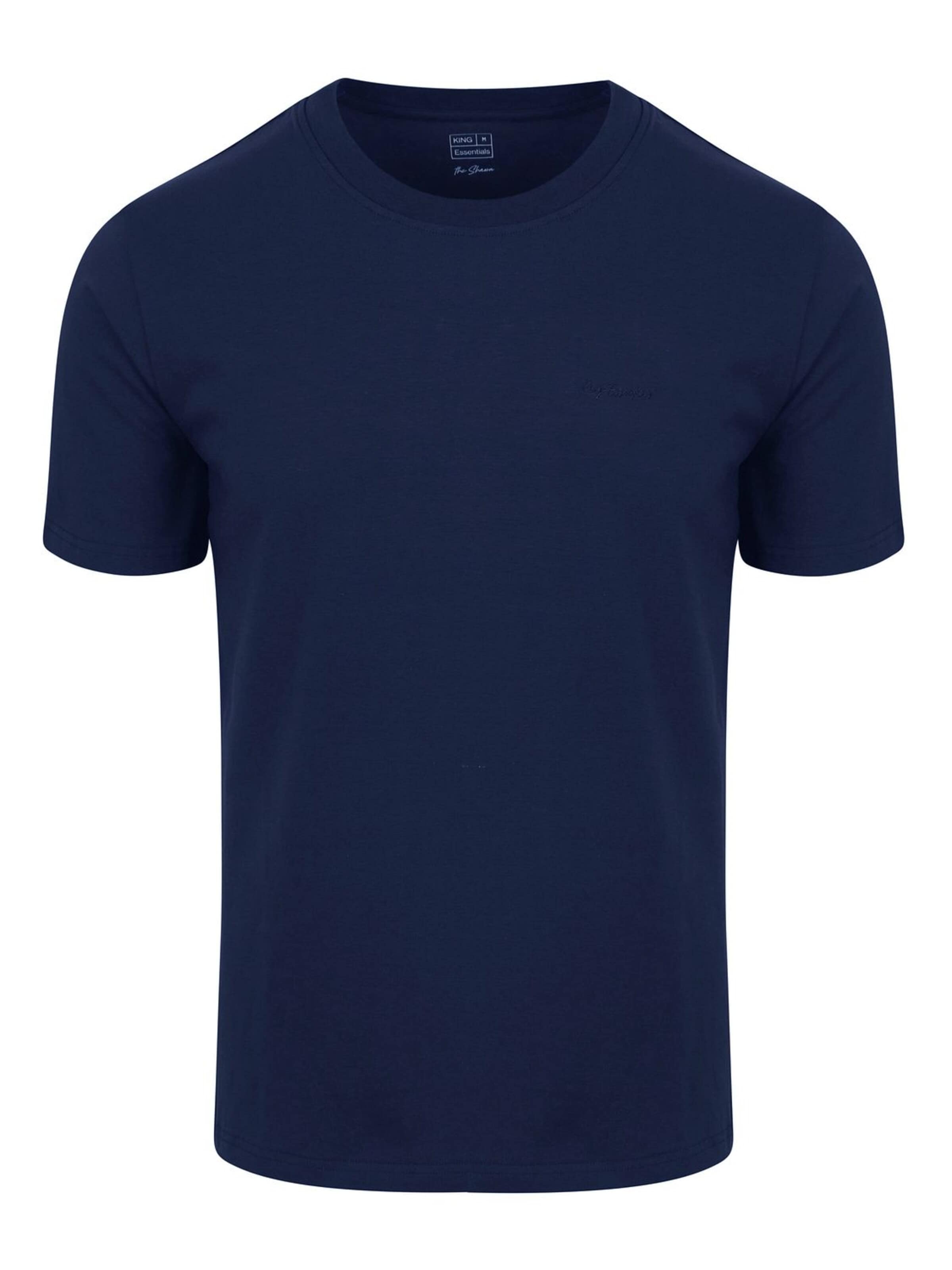 KING Essentials Shirt 'The Shawn'‌‌‌‌‌‌‌‌‌‌ in Blau: Vorderseite