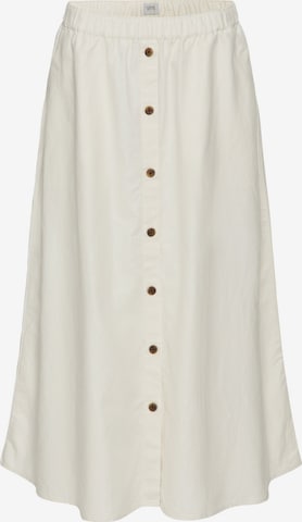 CAMEL ACTIVE A-Linienrock mit elastischem Bund in Weiß: Vorderseite