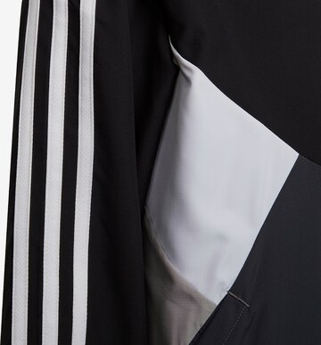 ADIDAS SPORTSWEAR Athletic Zip-Up Hoodie 'Colorblock' in Black